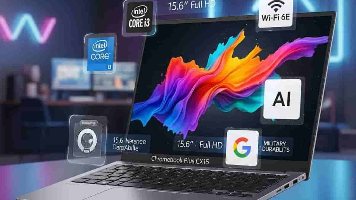 Image of ASUS Chromebook Plus CX15 laptop