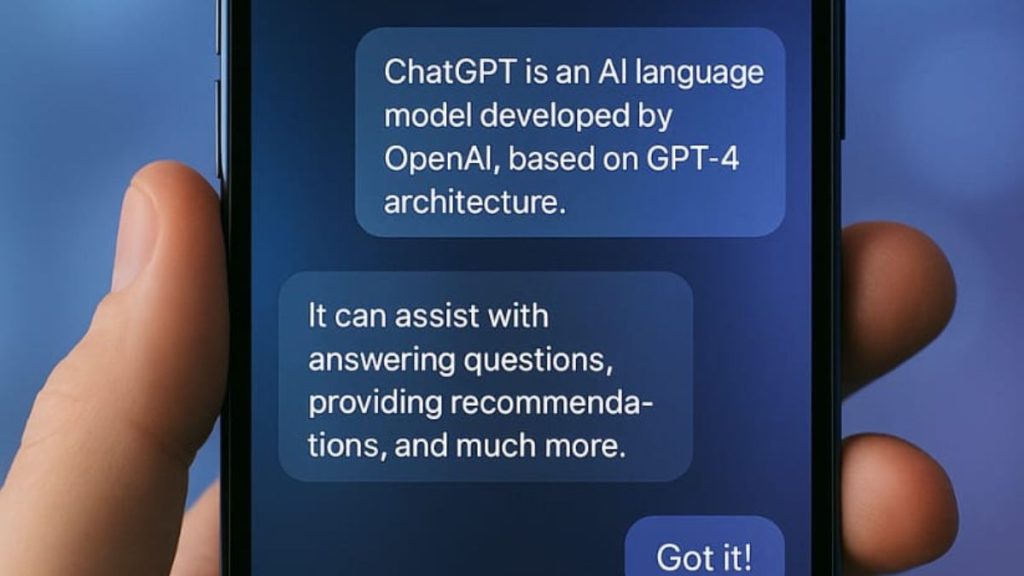 Image of ChatGPT interface.