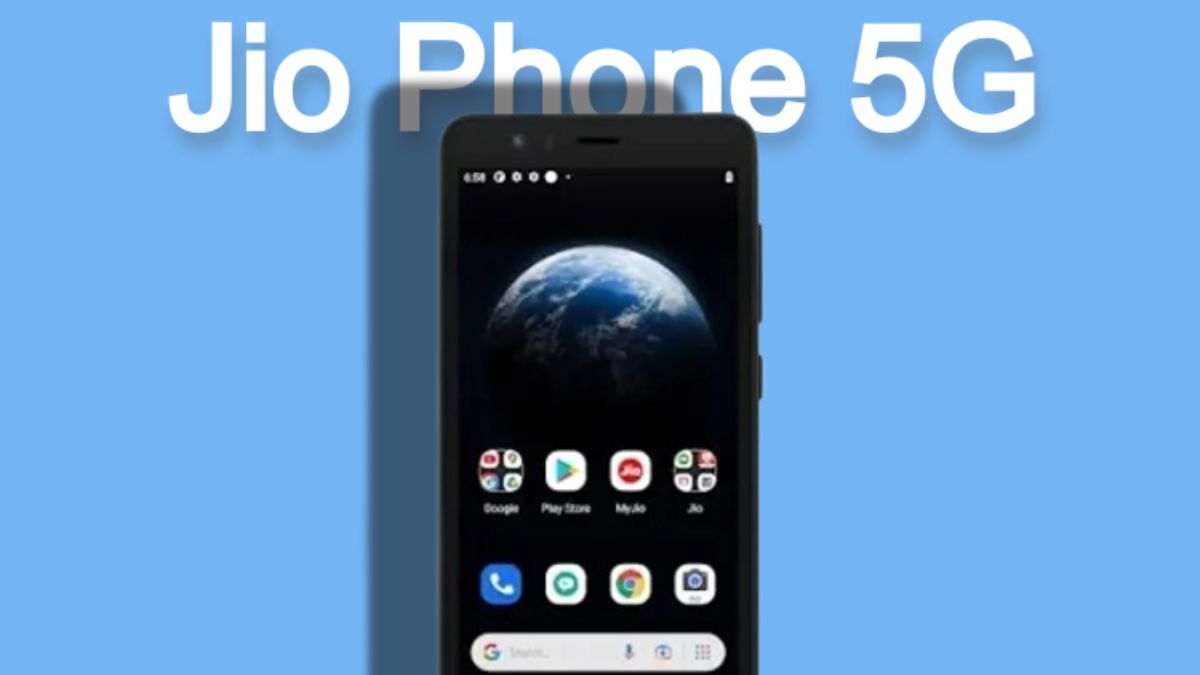 Image of Jio 5G Phone. Jio 5G phone