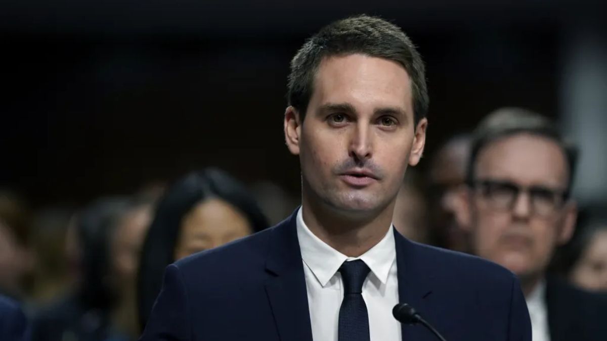 Image of Evan Spiegel. Snapchat's new OS