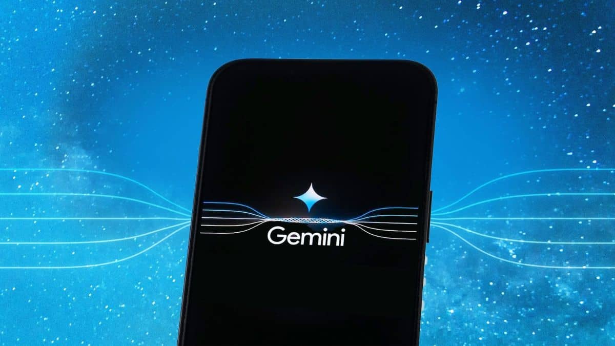 Image demonstrating the logo of Google's Gemini AI.