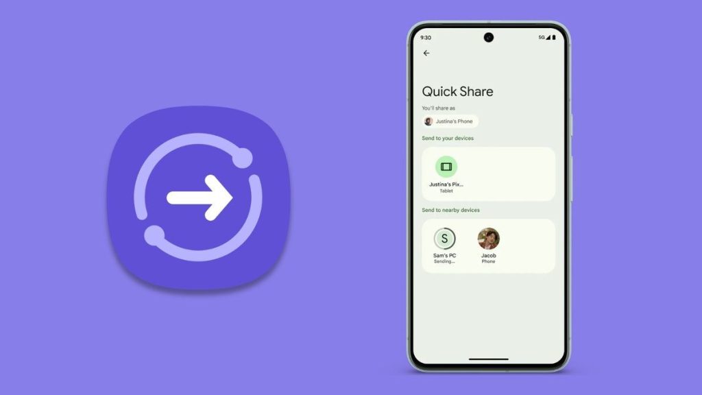 GOOGLE QUICKSHARE new feature