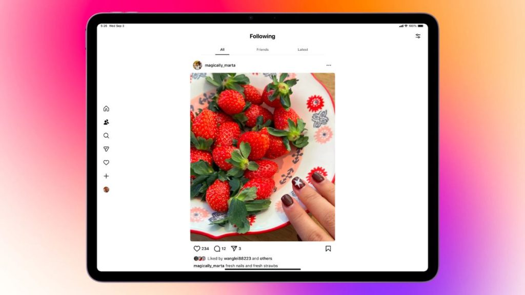 Instagram on iPAD