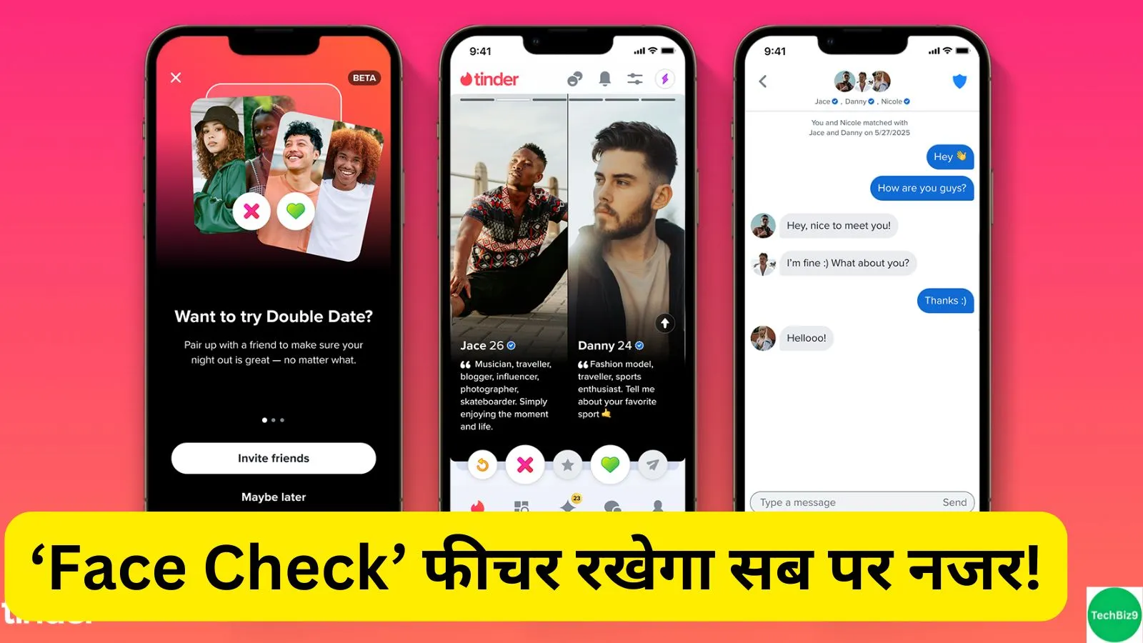 Tinder Face Check इमेज क्रेडिट - TechBiz9