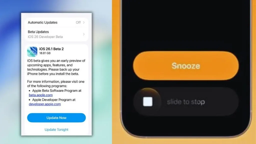 iOS 26.1 Beta 2 