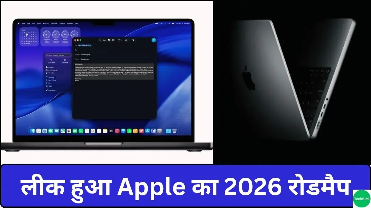 Apple 2026 Roadmap इमेज क्रेडिट - TechBiz9